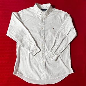 Ralph Lauren White Mens Dress Shirt -- N16 1/12
